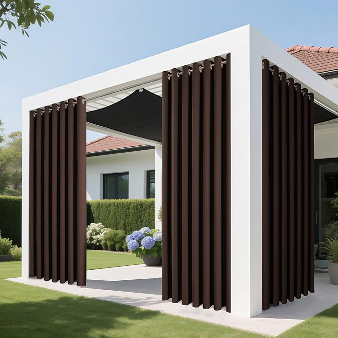 Joydeco Blackout Patio Sliding Door Curtains, Privacy Room Divider Curtains | - Image 4