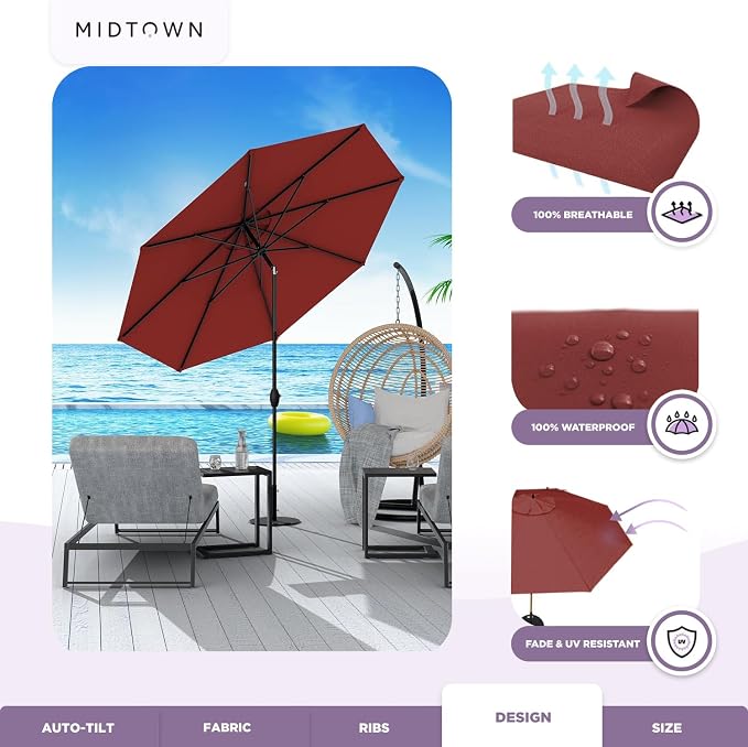Midtown Umbrellas The Lean Patio Umbrella - Image 5