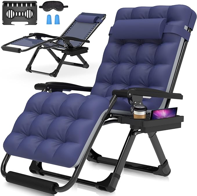 Suteck Oversized Zero Gravity Chair, Upgraded Lock and Footrest, Reclining by Suteck