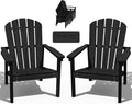 Compact Stackable Adirondack Chairs Set of 2, All-Weather by nevilywood