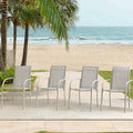 Outdoor Dining Chairs Set of 4, Stackable Patio Chairs by Seekverse