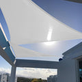 SUNNY GUARD Custom Size 12'x15'x19.2' Silver Grey Sun Shade Sail Right Triangle by SUNNYGUARD