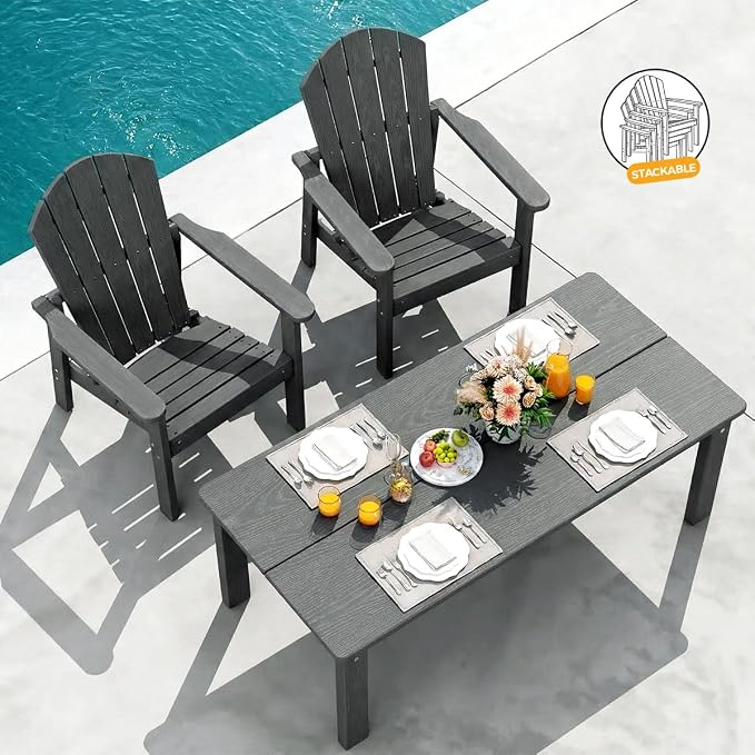 Adirondack Coffee Table, All-Weather HDPE, 304 stainless steel hardware - Image 4