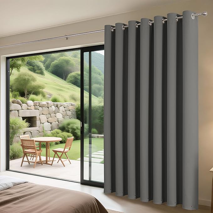 Joydeco Blackout Patio Sliding Door Curtains, Privacy Room Divider Curtains | - Image 3