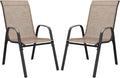 DIFY Patio Chairs Set of 2, Stackable Outdoor Dining Chairs Set by DIFY