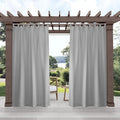 Exclusive Home Cabana Solid Indoor/Outdoor Light Filtering Hook-and-Loop Tab by TownCountryLiving