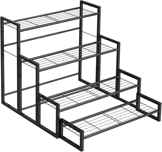 VyGrow Plant Stand, 4 Tier Stackable Tiered Plant Stand, Scalable Heavy Duty by VyGrow