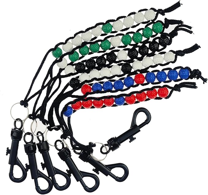 3/6/10/15 Pack Golf Bead Counter Golf Stroke Counter Golf Counter with Clip