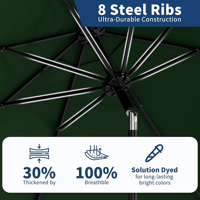 9FT Patio Umbrella Outdoor - Image 5