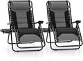 MFSTUDIO Padded Zero Gravity Chair, Cup Holder, 28in Seat, Removable Cup Holder by MFSTUDIO