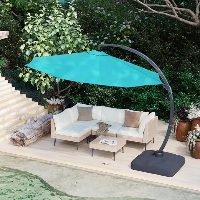 11FT All Aluminum Cantilever Patio Umbrella - Image 9