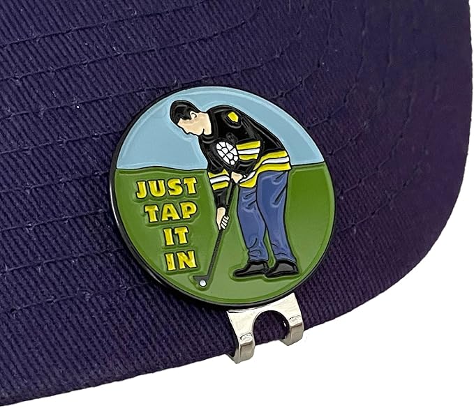 Balanced Co. Funny Golf Hat Clip with Enamel Magnetic Ball Marker