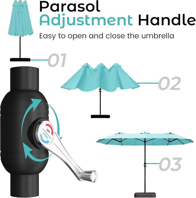 DomeShade 15ft Outdoor Umbrellas - Image 8