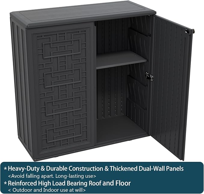 HOMSPARK Indoor/Outdoor Storage Cabinet - Image 6