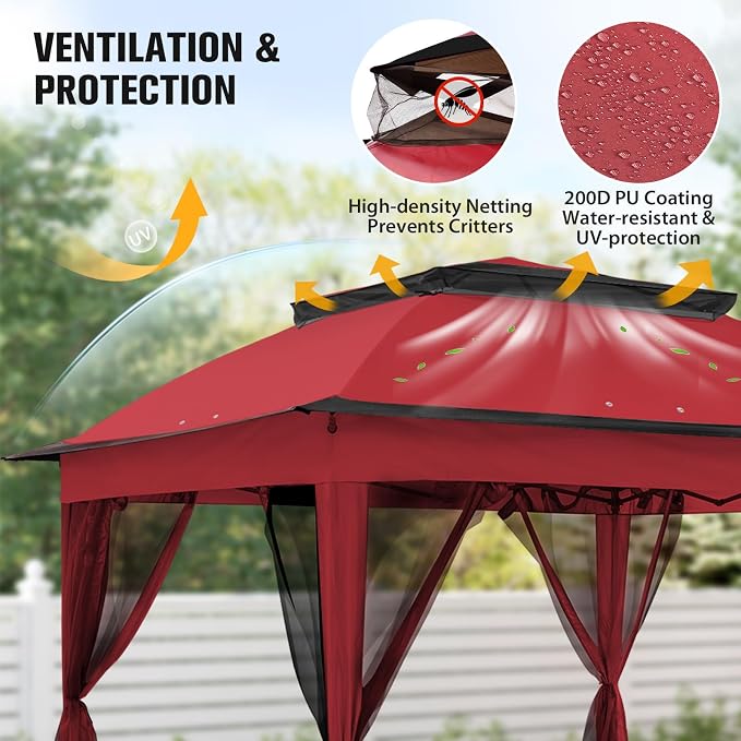 COOS BAY 11x11 Pop Up Gazebo - Image 4