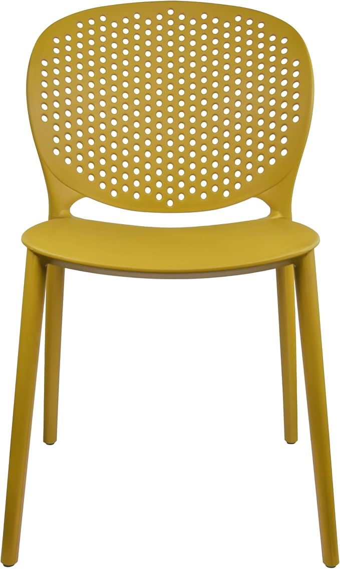 2xhome Set of 2 Patio Dining Chairs | Modern Stackable Outdoor Pool Side Chair - Image 6