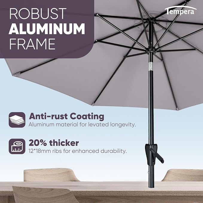 Tempera Patio Market Outdoor Table Umbrella - Image 4