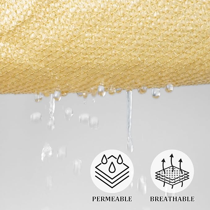 Shade&Beyond Custom Sun Shade Sail 18'x18'x18' Triangle Sun Sail Shades Patio - Image 3