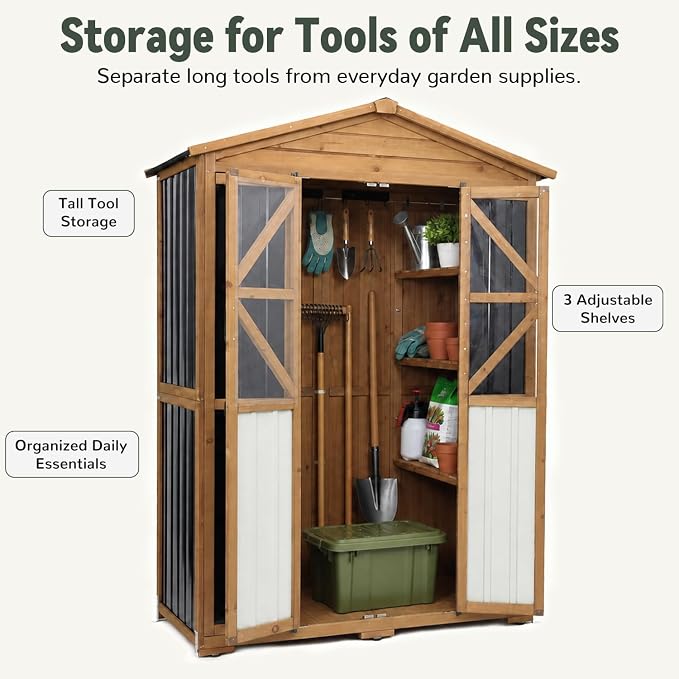 Ketive Outdoor Storage Cabinet, 72-Inch Tall, - Image 7