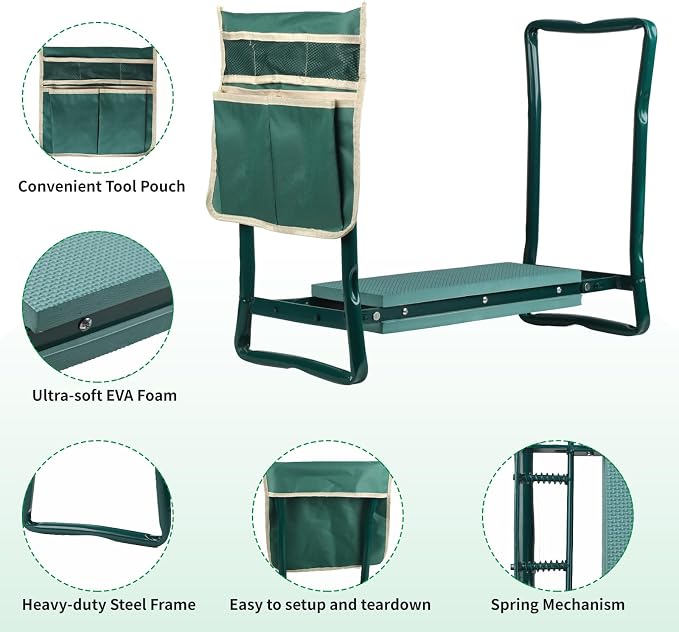 Portable Foldable Garden Kneeler and Seat - Image 5