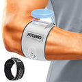 Fit Geno Elbow Brace for Tennis & Golfer's Elbow: Adjustable Elbow Strap for Tendonitis Pain Relief with Compression Pad - Support for Sports Men and Women - Forearm 8''-10.5'', 1 Pack, Gray
