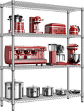 M MZG 2800 LBS 59" W 4 Tier Storage Shelves Rack Metal Wire Shelving Unit by MEIGAOPLASTICANDMETALHKCOLIMITED