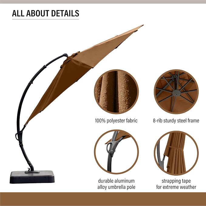 11ft Patio Cantilever Umbrella - Image 7