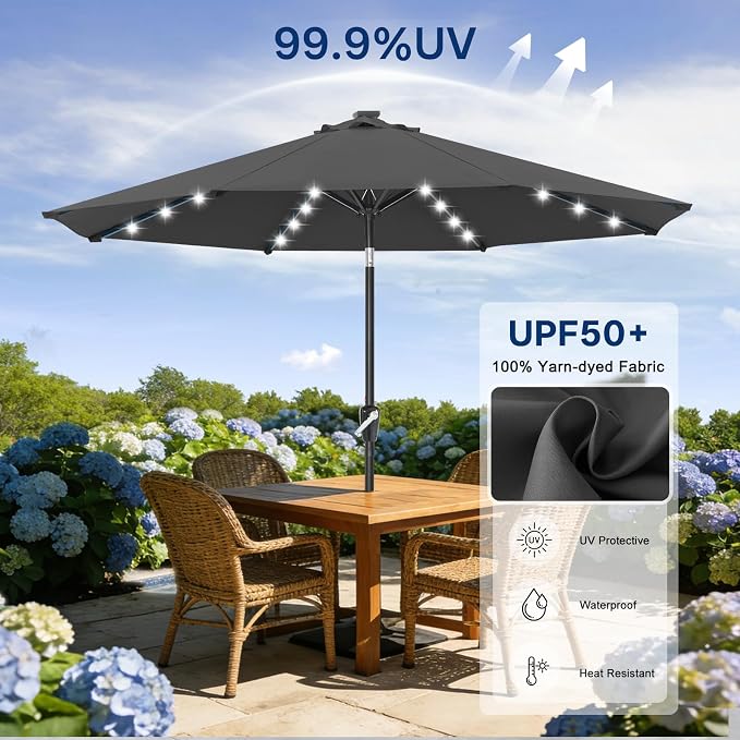 ABCCANOPY Solar Led Patio Umbrella - Image 5