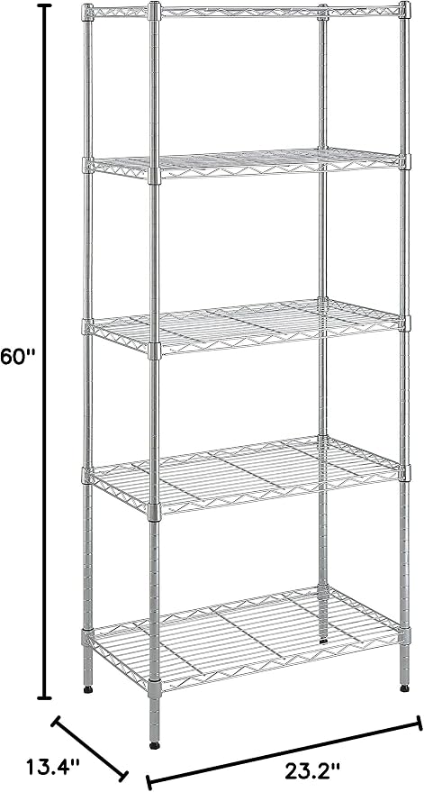 Amazon Basics 5-Shelf Adjustable Storage Shelving Unit - Image 11