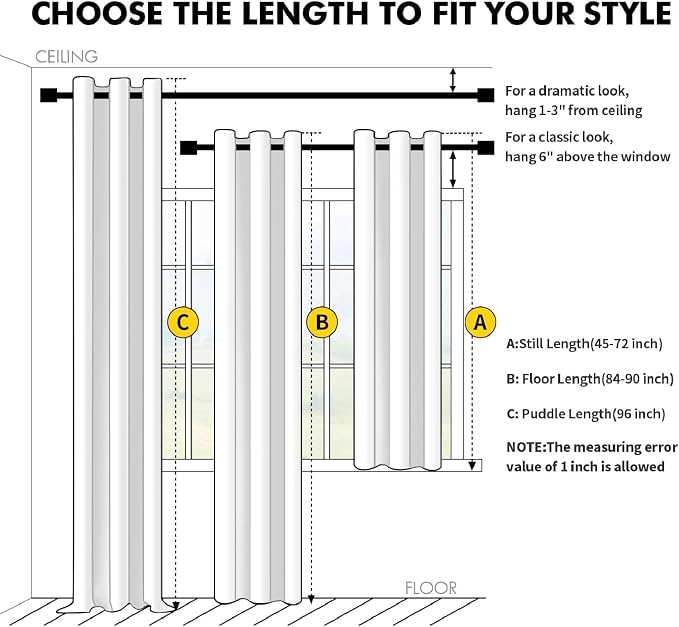 MIULEE Stone 100% Blackout Curtains - Image 8