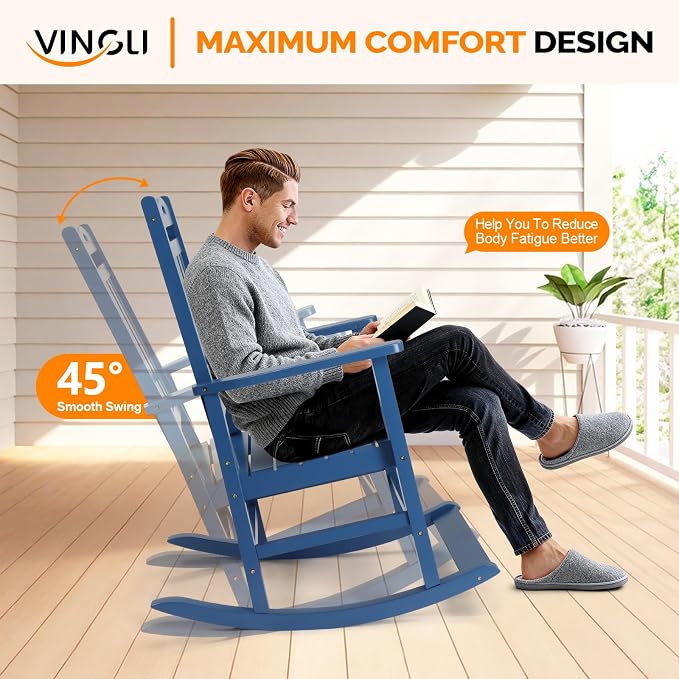 VINGLI Outdoor Rocking Chair - Image 7