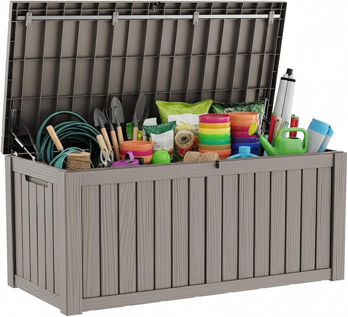 230 Gallon Outdoor Storage Box, Package Delivery Box by LAUSAINTHOME