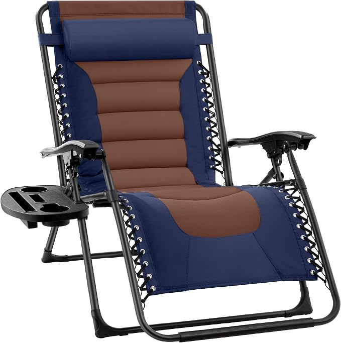 Best Choice Products Oversized Padded Zero Gravity Chair, Folding Outdoor Patio by Unknown