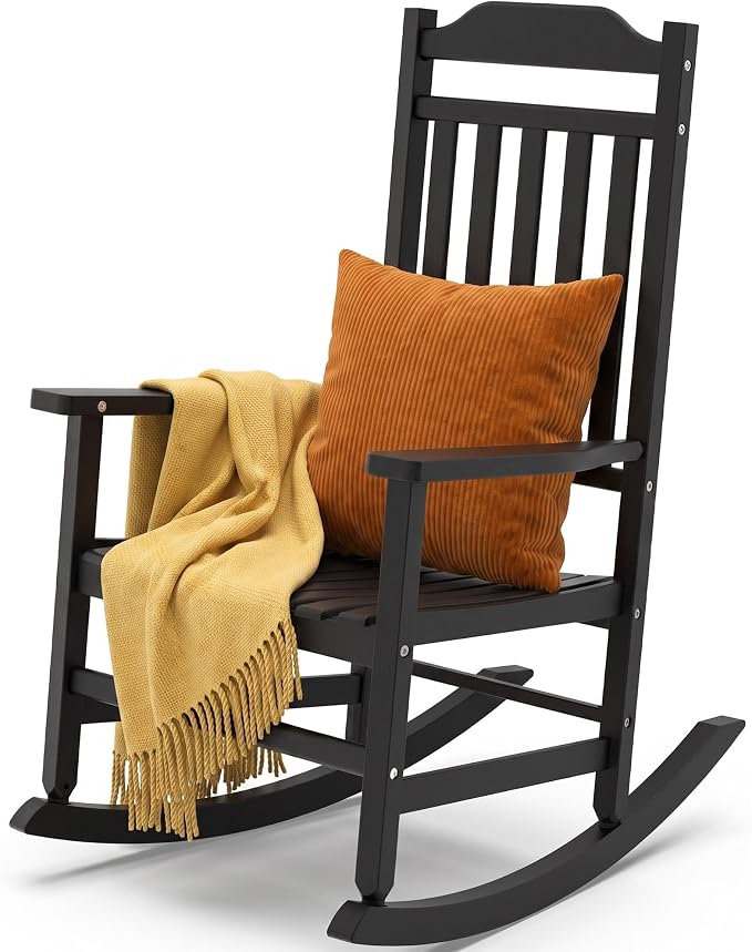 Outdoor Rocking Chair, All Weather Rocking Chair Ergonomic | Sturdy & by EFU