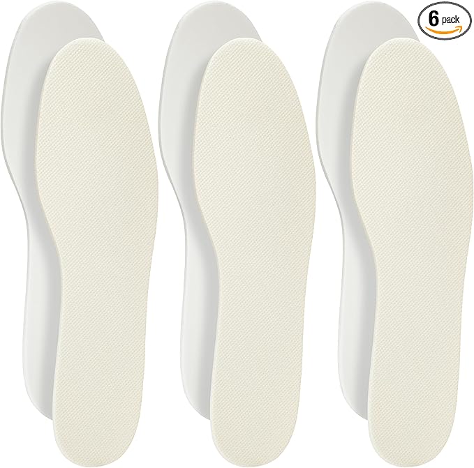 Shoe Filler Insert - Full Length Daily Latex Foam Shoe Inserts, Shoe Insoles for Shoes That are Too Big, 3 Pairs (EU 39, US Women 9 Men 6)