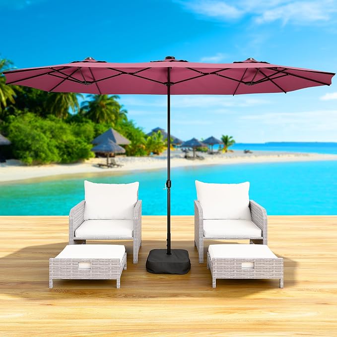 15FT Double-Sided Patio Umbrella - Image 7