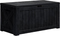 Greesum 120 Gallon Deck Box, Resin Outdoor Storage Container, Garden Tools by BuynowfromGreesum
