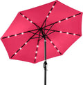 Best Choice Products 10ft Solar Polyester LED Lighted Patio Umbrella w/Tilt by Unknown
