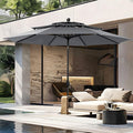 PHI VILLA 10ft Outdoor Patio Umbrellas, 3 Tier Vented Table Umbrella, 1.5" Pole by PHIVILLA