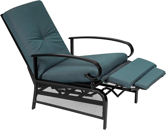 Incbruce Outdoor Lounge Chair Patio Furniture Adjustable Recliner - Image 4