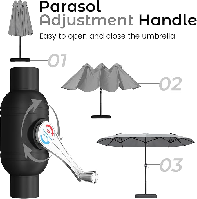 DomeShade 15ft Patio Umbrella - Image 8