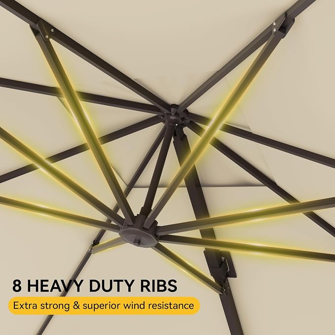 10x10FT Cantilever Outdoor Umbrella - Image 6