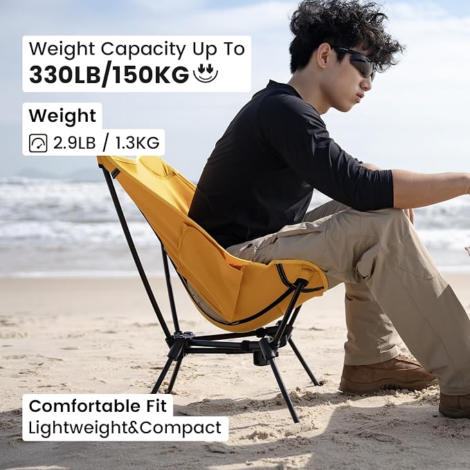 ONETIGRIS Tigerblade Camping Chair, Lightweight Folding Backpacking Hiking Chair - Image 8