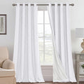 H.VERSAILTEX Blackout Curtains Linen Curtains 120 inches Long 100% Black Out by HVERSAILTEX
