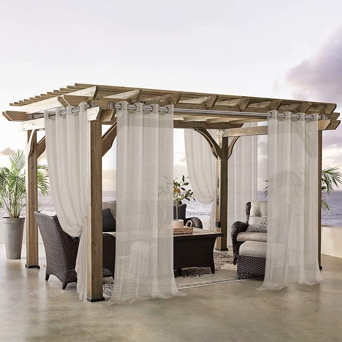 LORDTEX Burlap Linen Look Outdoor Curtain - Image 5