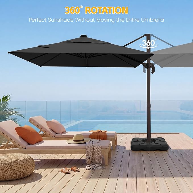 9x12 FT Patio Cantilever Umbrella - Image 5