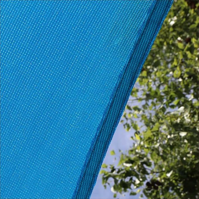 Amgo 12' x 18' Blue Rectangle Sun Shade Sail Canopy Awning UPF50+ AGTAPR0810 - Image 9