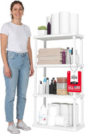 IRIS USA Plastic Storage Shelves |Made in USA| 48"H x 24"W x 12"D by IRISUSA
