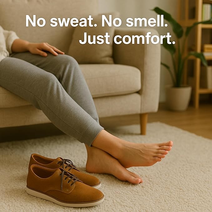 HANDARTE Premium Leather Shoe Insoles | Thin Shoe Inserts for Men | Dress Shoe Insoles - Durable - 100% Natural Goatskin & Anti Sweat - Suitable for No-Socks (US M10 | EU44)