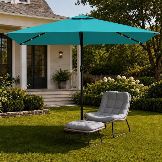 6.5 x 10ft Rectangular Patio Umbrella - Image 8